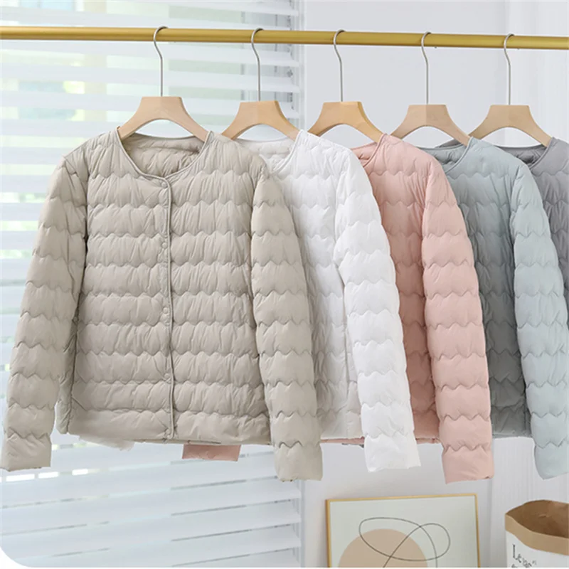 Warm Wave Thin Down Coat Winter Women Ultra Light White Duck Down Jacket Parkas Ladies Single Breasted Bigsize Short Outwears
Warm Wave Thin Down Coat Winter Women Ultra Light White Duck Down Jacket Parkas Ladies Single Breasted Bigsize Short Outwears