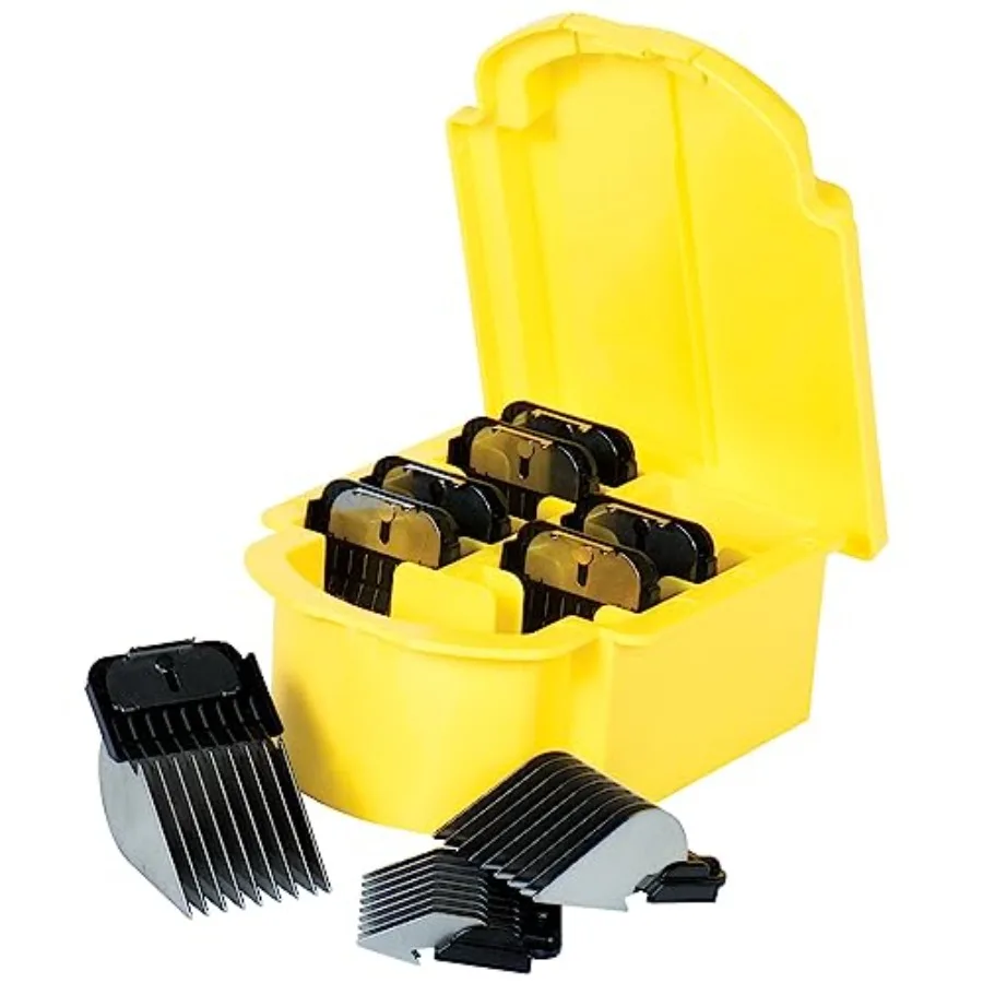 Premier 1 Clipper Guard Caddy Set of 9 Metal Toothed for Livestock Pets Stainless Steel Black Durable Guard Teeth
Premier 1 Clipper Guard Caddy Set of 9 Metal Toothed for Livestock Pets Stainless Steel Black Durable Guard Teeth