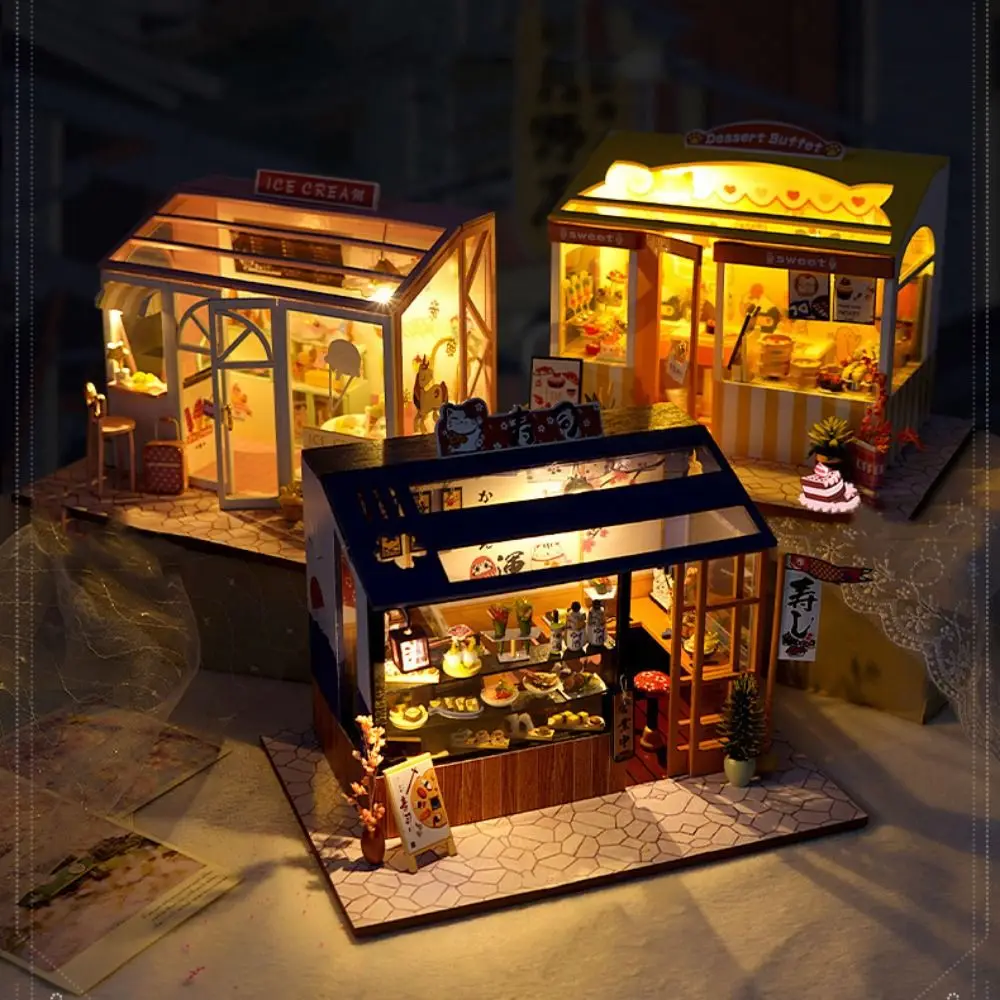 New Multicolor Handmade Assembly Shop Models Wood Cake Flower Shop DIY Dollhouse With Lights Model Toy Miniature Doll House Gift
New Multicolor Handmade Assembly Shop Models Wood Cake Flower Shop DIY Dollhouse With Lights Model Toy Miniature Doll House Gift