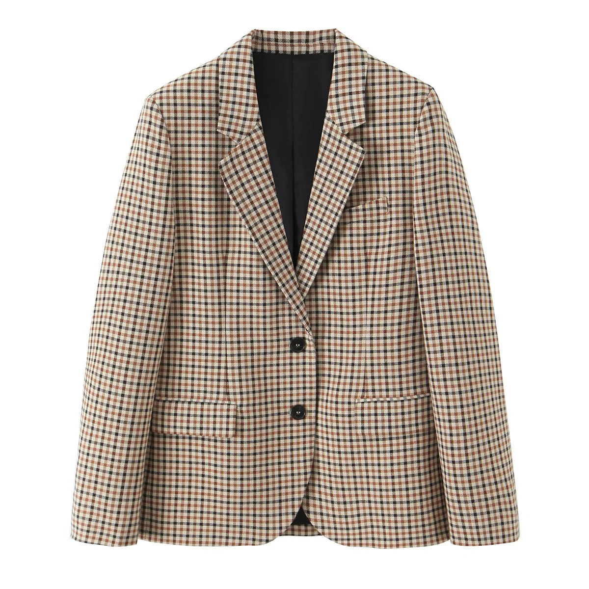 Женский повседневный костюм в клетку Briti Sle: модный пиджак и свободные брюки, трансграничная женская одежда SF08-695
Женский повседневный костюм в клетку Briti Sle: модный пиджак и свободные брюки, трансграничная женская одежда SF08-695