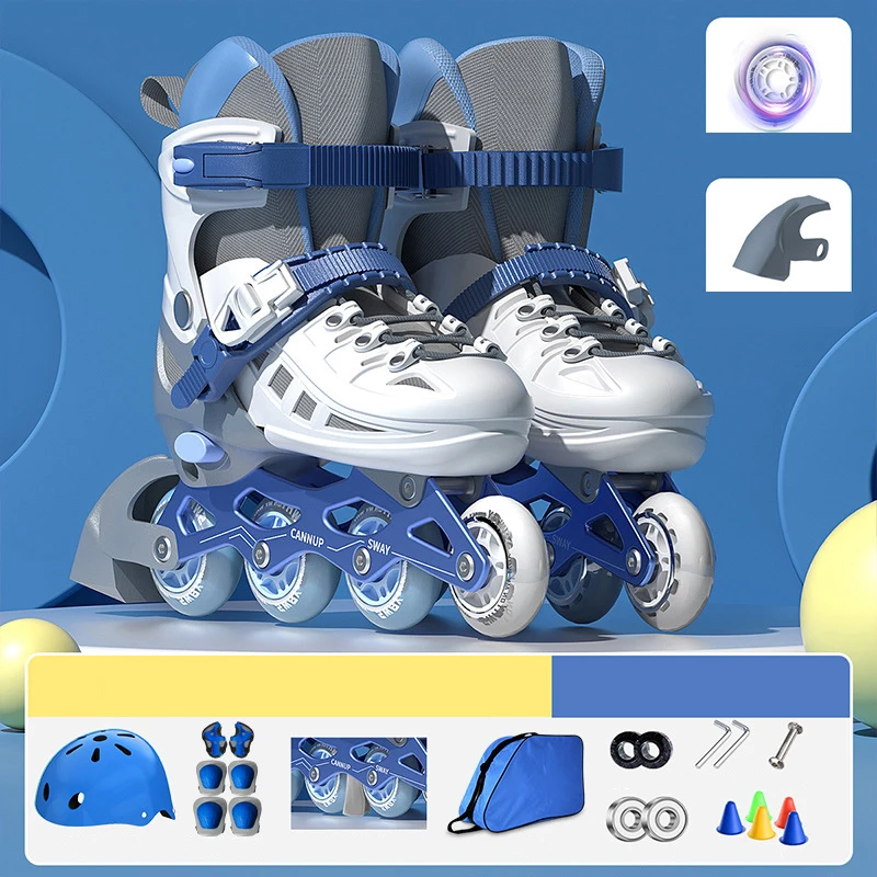 Inline Skate Shoes Set With Helmet Knee Elbow Pads Beginners Adjustable Size Kids Boys Girls Roller Skates Skating Sneakers 2025
Inline Skate Shoes Set With Helmet Knee Elbow Pads Beginners Adjustable Size Kids Boys Girls Roller Skates Skating Sneakers 2025