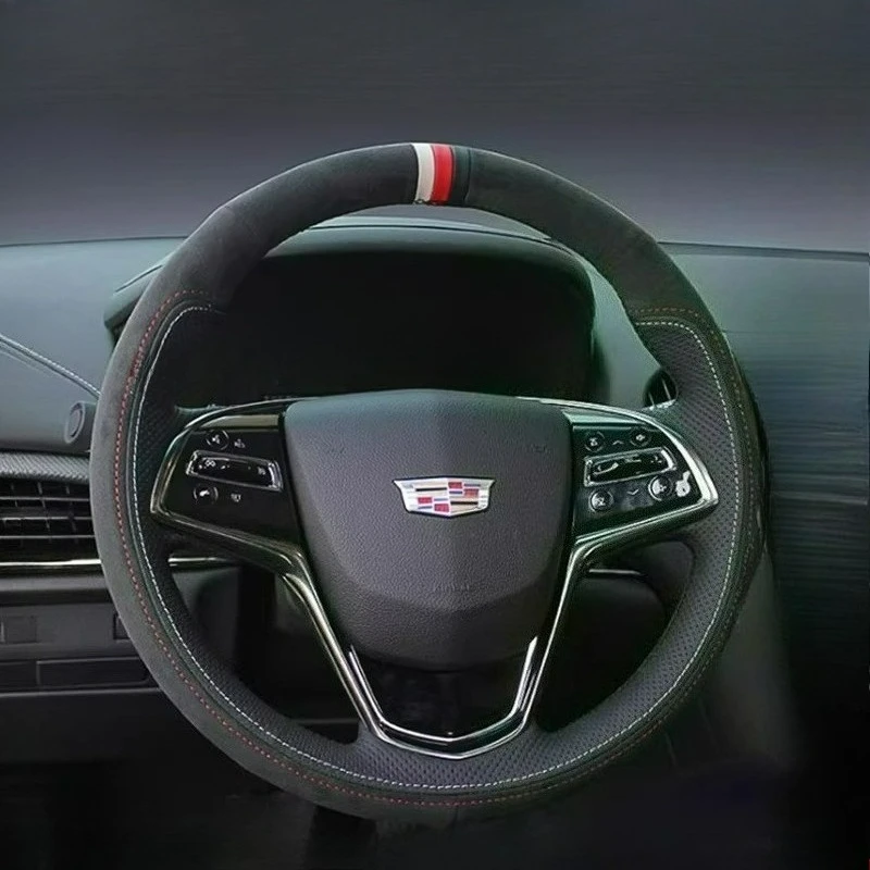 Чехол на руль автомобиля из износостойкой замши ручной работы с противоскользящим покрытием для Cadillac ATSL XTS CT6 XT5 XT4
Чехол на руль автомобиля из износостойкой замши ручной работы с противоскользящим покрытием для Cadillac ATSL XTS CT6 XT5 XT4