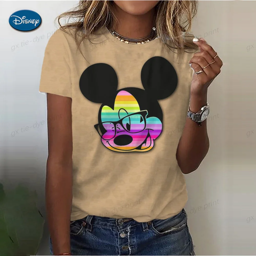 Fashion Women Blouse 2025 Sexy Tops For Woman Disney Mickey Mouse Print Short Sleeve T-shirts Plus Sized Women's Y2k Clothes
Fashion Women Blouse 2025 Sexy Tops For Woman Disney Mickey Mouse Print Short Sleeve T-shirts Plus Sized Women's Y2k Clothes