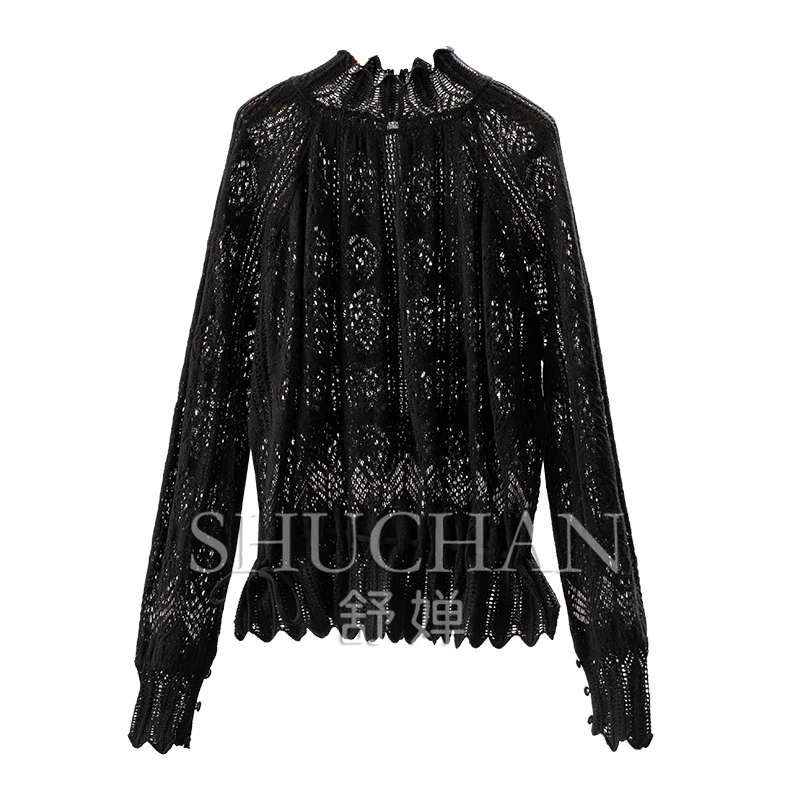 So beautiful, French elegant petal collar cashmere + wool hollow crochet knitted sweater women's 3Y29 special
So beautiful, French elegant petal collar cashmere + wool hollow crochet knitted sweater women's 3Y29 special