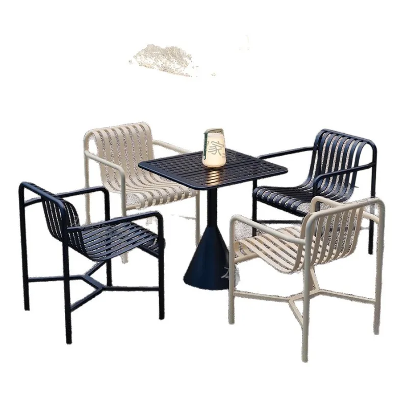 Outdoor sofa table and chair combination outdoor simple wrought iron open-air leisure table and chair coffee shop
Outdoor sofa table and chair combination outdoor simple wrought iron open-air leisure table and chair coffee shop