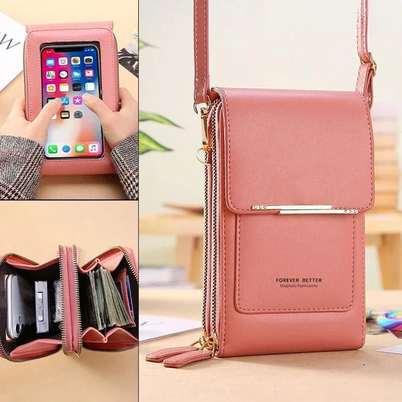 Women's RFID Double-Layer Phone Wallet - Waterproof, Touch Screen, Travel Shoulder Bag
Women's RFID Double-Layer Phone Wallet - Waterproof, Touch Screen, Travel Shoulder Bag