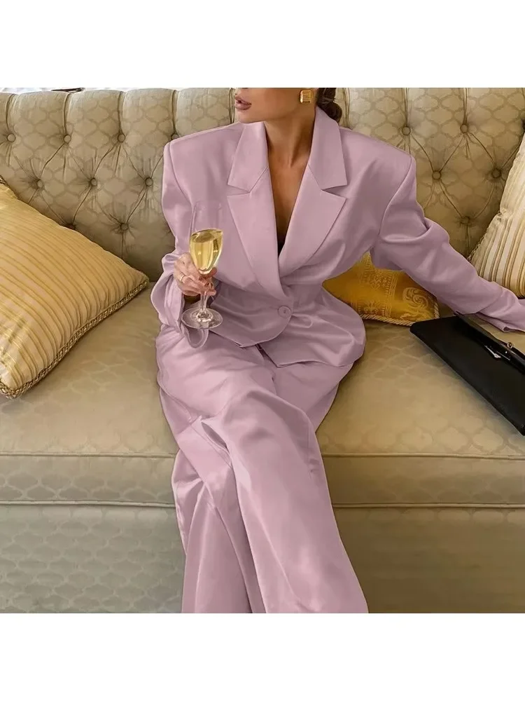 2025 Spring Summer Women Blazer Suits Set 2 Piece Matching Sets Office Workwear Blazer Pants Set Elegant Evening Dress Jumpsuit
2025 Spring Summer Women Blazer Suits Set 2 Piece Matching Sets Office Workwear Blazer Pants Set Elegant Evening Dress Jumpsuit