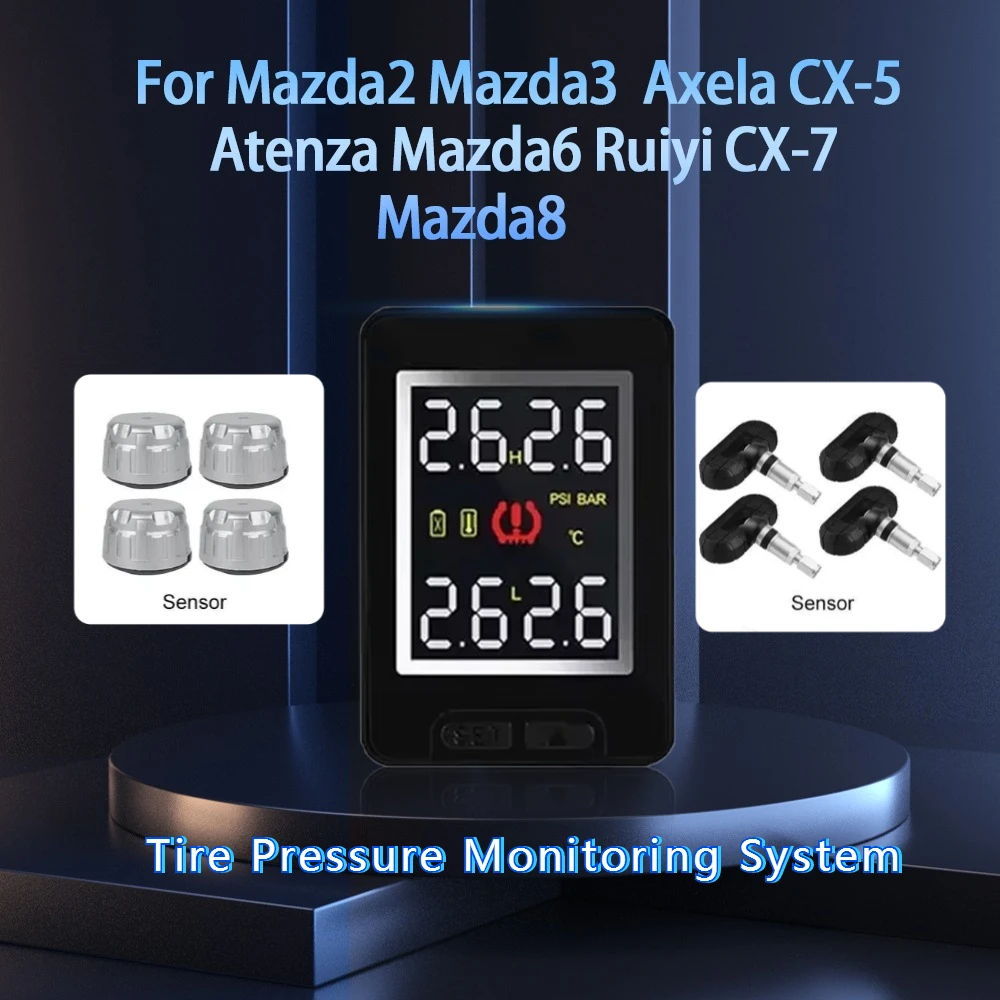 Цифровой ЖК-дисплей TPMS, 4 датчика системы контроля давления в шинах для Mazda6 8 2 3 Axela Atenza CX-5 7 Ruiyi, аксессуары
Цифровой ЖК-дисплей TPMS, 4 датчика системы контроля давления в шинах для Mazda6 8 2 3 Axela Atenza CX-5 7 Ruiyi, аксессуары