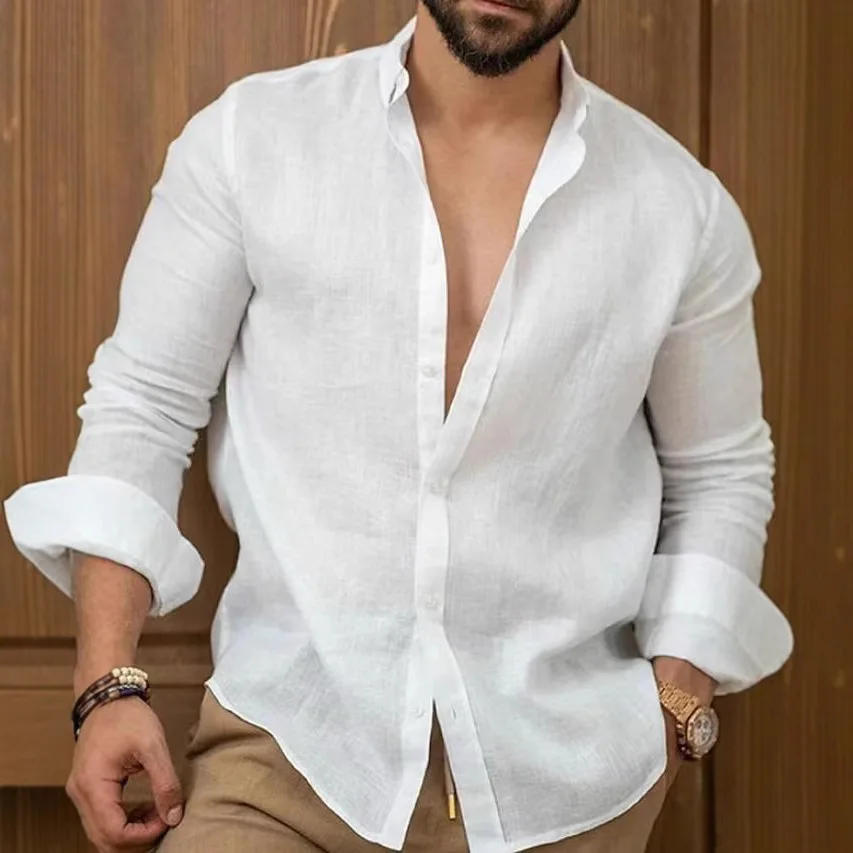Men's Cotton Shirts Turn down Collar Hawaiian Style Casual Long Sleeve Lightweight Color Fashionable Business Casual
Men's Cotton Shirts Turn down Collar Hawaiian Style Casual Long Sleeve Lightweight Color Fashionable Business Casual