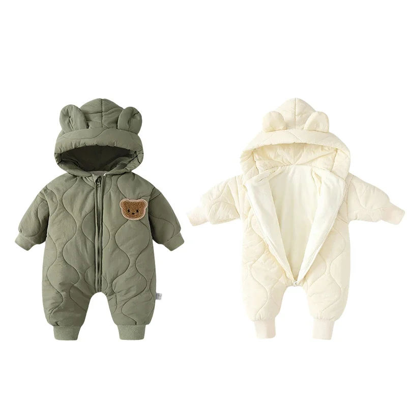 Winter Warm Cartoon Hooded Newborn Baby Rompers Fleece Padded Infant Boys Girls Outdoor Jumpsuits for 0-2 Years Baby Clothing
Winter Warm Cartoon Hooded Newborn Baby Rompers Fleece Padded Infant Boys Girls Outdoor Jumpsuits for 0-2 Years Baby Clothing