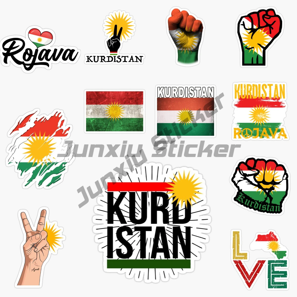 Kurdistan Kurds Map National Flag and Emblem Sticker for Car Moto Map Flag PVC Vinyl Decal Outside Wall Decoration Customizable
Kurdistan Kurds Map National Flag and Emblem Sticker for Car Moto Map Flag PVC Vinyl Decal Outside Wall Decoration Customizable
