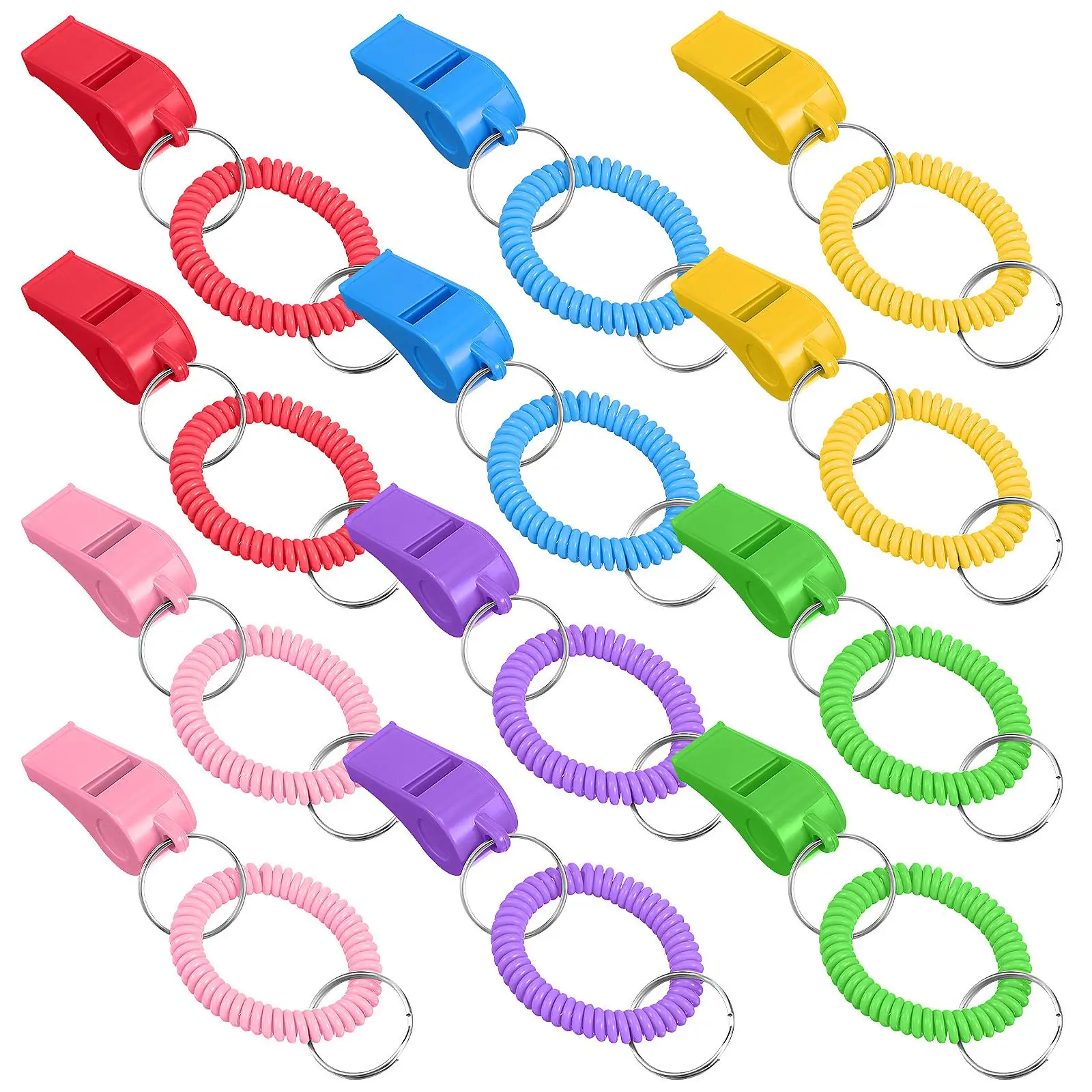 12pcs Plastic 2Red 2Yellow 2Blue Survival Whistle 2Purple Sports Survival Keychain Lightweight
12pcs Plastic 2Red 2Yellow 2Blue Survival Whistle 2Purple Sports Survival Keychain Lightweight