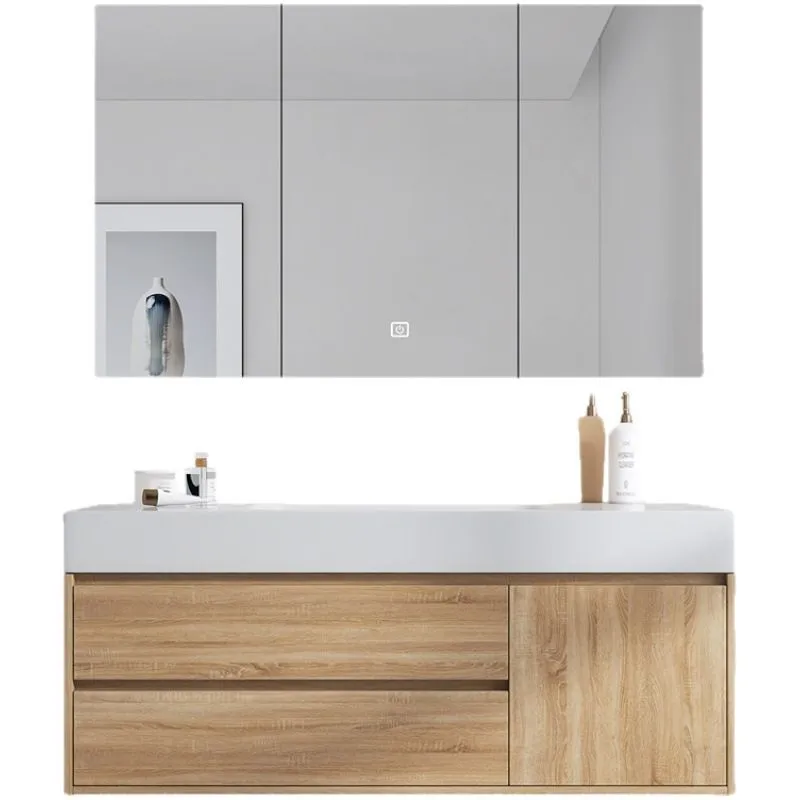 Corian integrated basin countertop solid wood bathroom cabinet combination face wash basin sink wash basin cabinet
Corian integrated basin countertop solid wood bathroom cabinet combination face wash basin sink wash basin cabinet