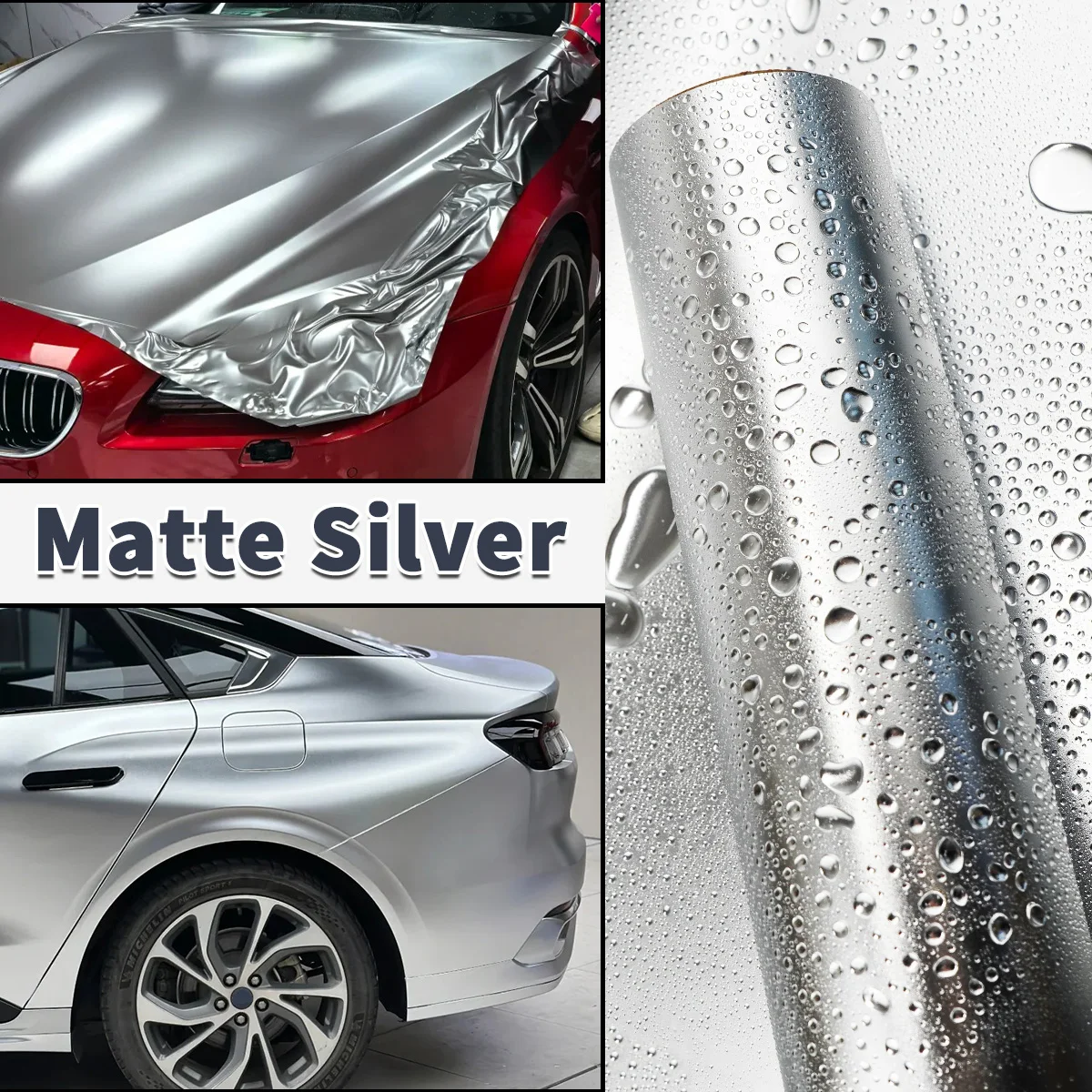 Alexandria Silver Vinyl Wrap Film PET Self Adhesive Sticker Decals Car Chrome Satin Silver Wraping For Car Motorcycle
Alexandria Silver Vinyl Wrap Film PET Self Adhesive Sticker Decals Car Chrome Satin Silver Wraping For Car Motorcycle