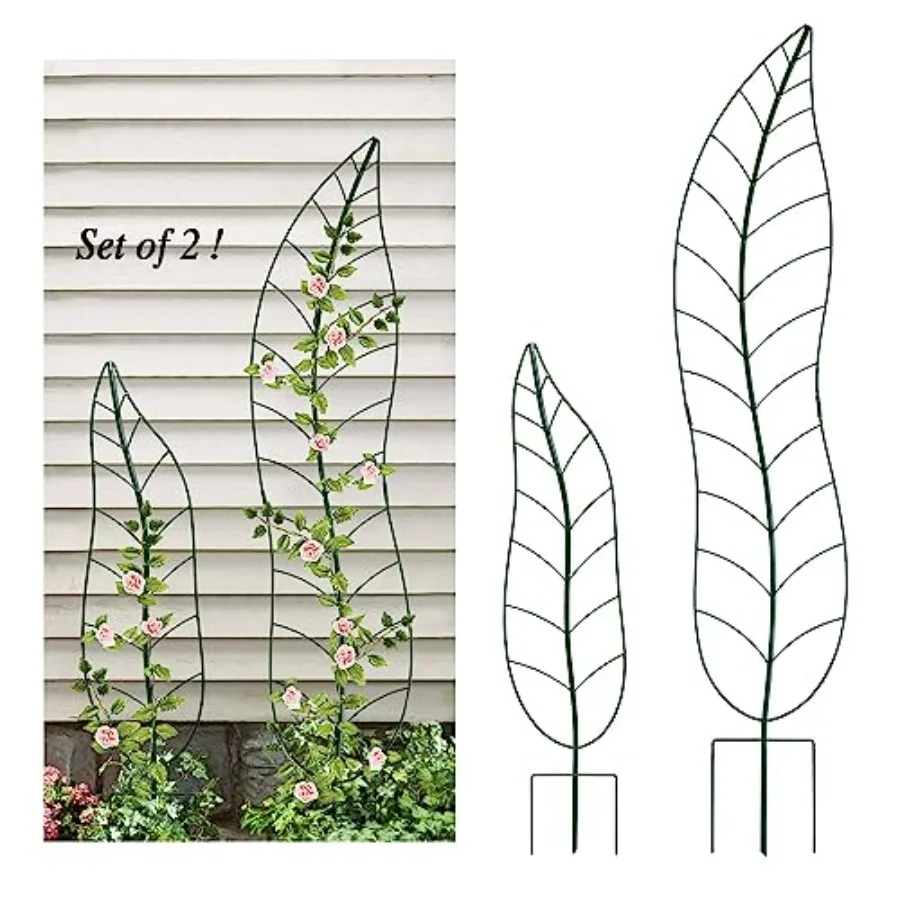 Garden Trellis Plant Support Trellis Green Leaf Trellis Garden Decoration for Climbing Vines Floral Metal Trellis Set of 2 Gree
Garden Trellis Plant Support Trellis Green Leaf Trellis Garden Decoration for Climbing Vines Floral Metal Trellis Set of 2 Gree