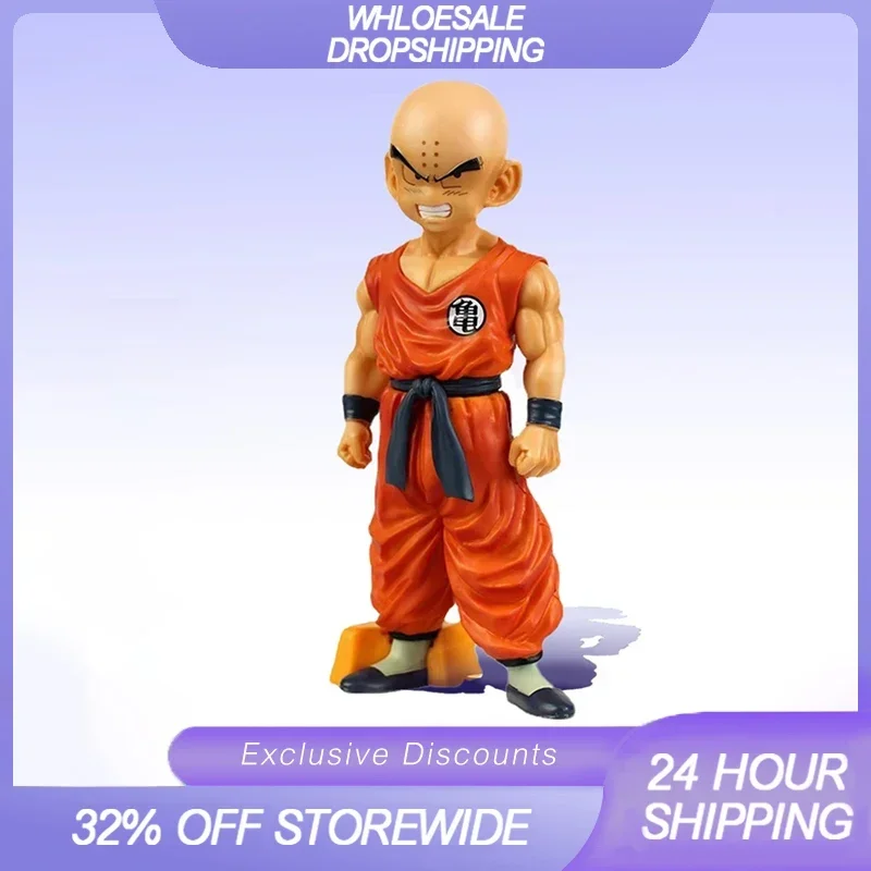 Dragon Ball Krillin Anime Figure 17cm PVC Model Toys Gifts for Children's Kids Angry Warrior Tenka Budokai Series for Collectors
Dragon Ball Krillin Anime Figure 17cm PVC Model Toys Gifts for Children's Kids Angry Warrior Tenka Budokai Series for Collectors