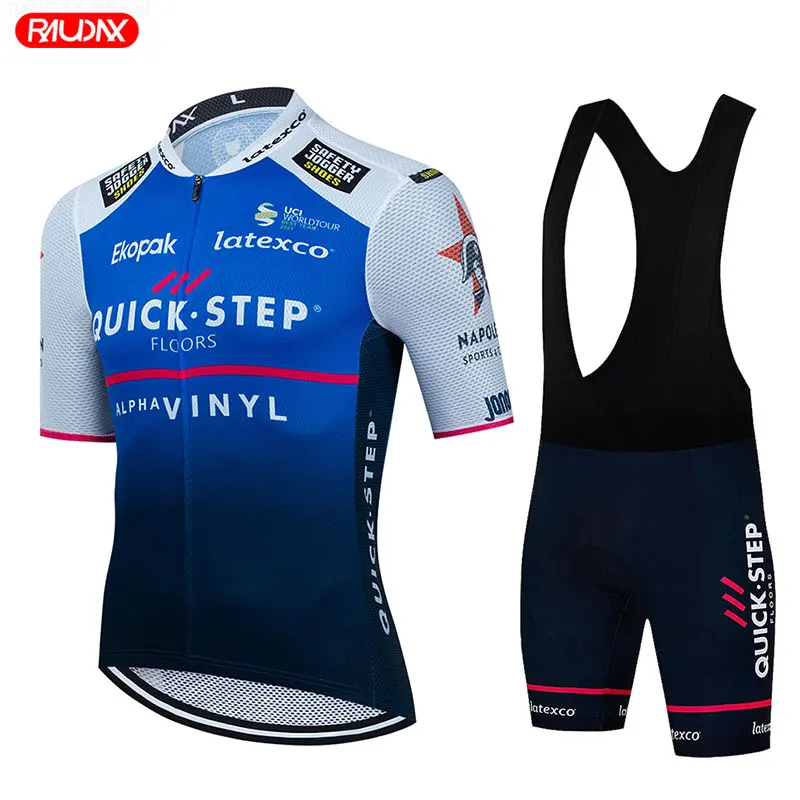 Комплект велосипедной одежды QUICK STEP Team: дышащая быстросохнущая одежда для шоссейных велосипедов, MTB, летняя велосипедная одежда для мужчин.
Комплект велосипедной одежды QUICK STEP Team: дышащая быстросохнущая одежда для шоссейных велосипедов, MTB, летняя велосипедная одежда для мужчин.