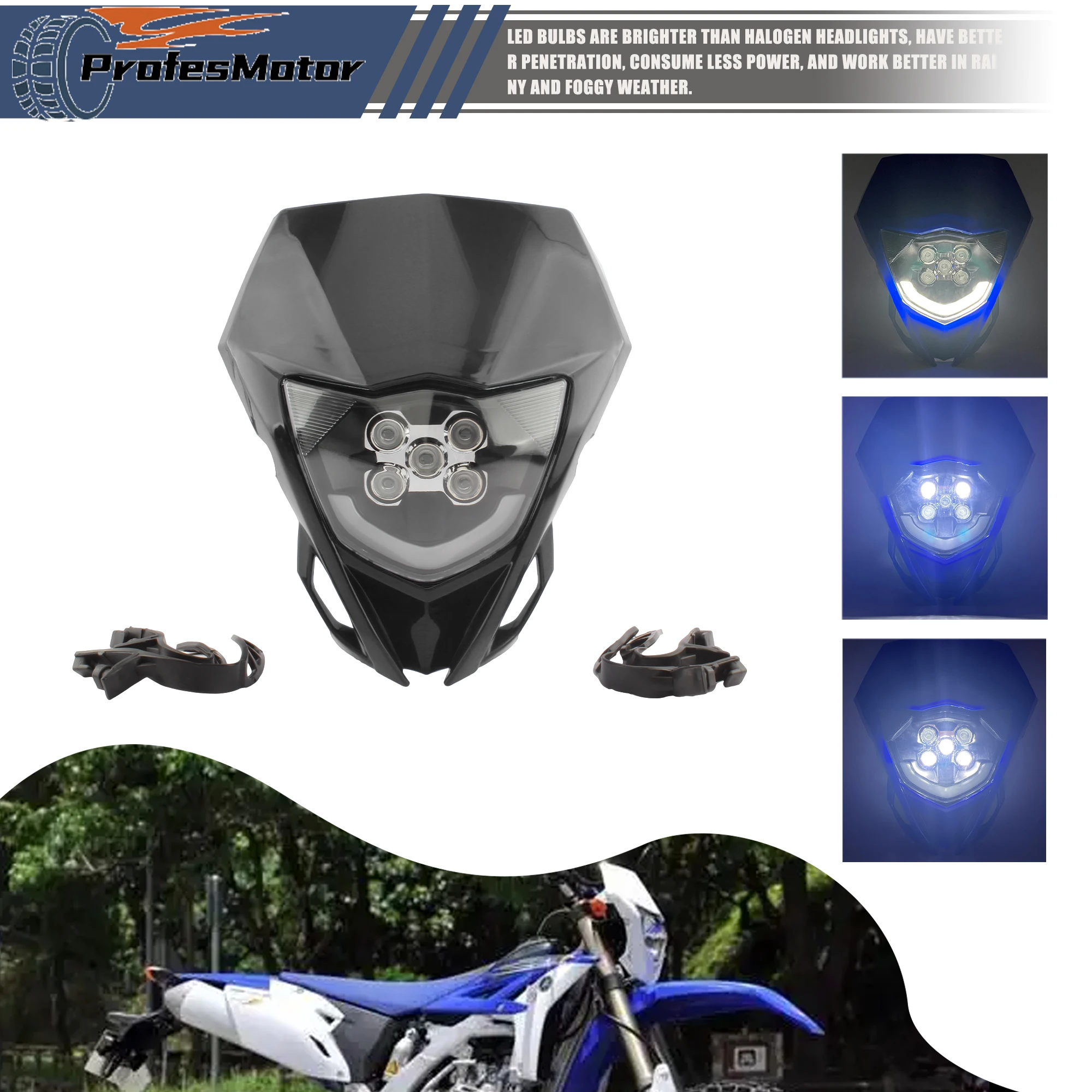Motorcycle Headlight For YAMAHA WR 250F 250R 450F YZ TTR FX MX 2015-2019 LED DirtBike Enduro Motocross Headlamp Fairing Modified 
Motorcycle Headlight For YAMAHA WR 250F 250R 450F YZ TTR FX MX 2015-2019 LED DirtBike Enduro Motocross Headlamp Fairing Modified