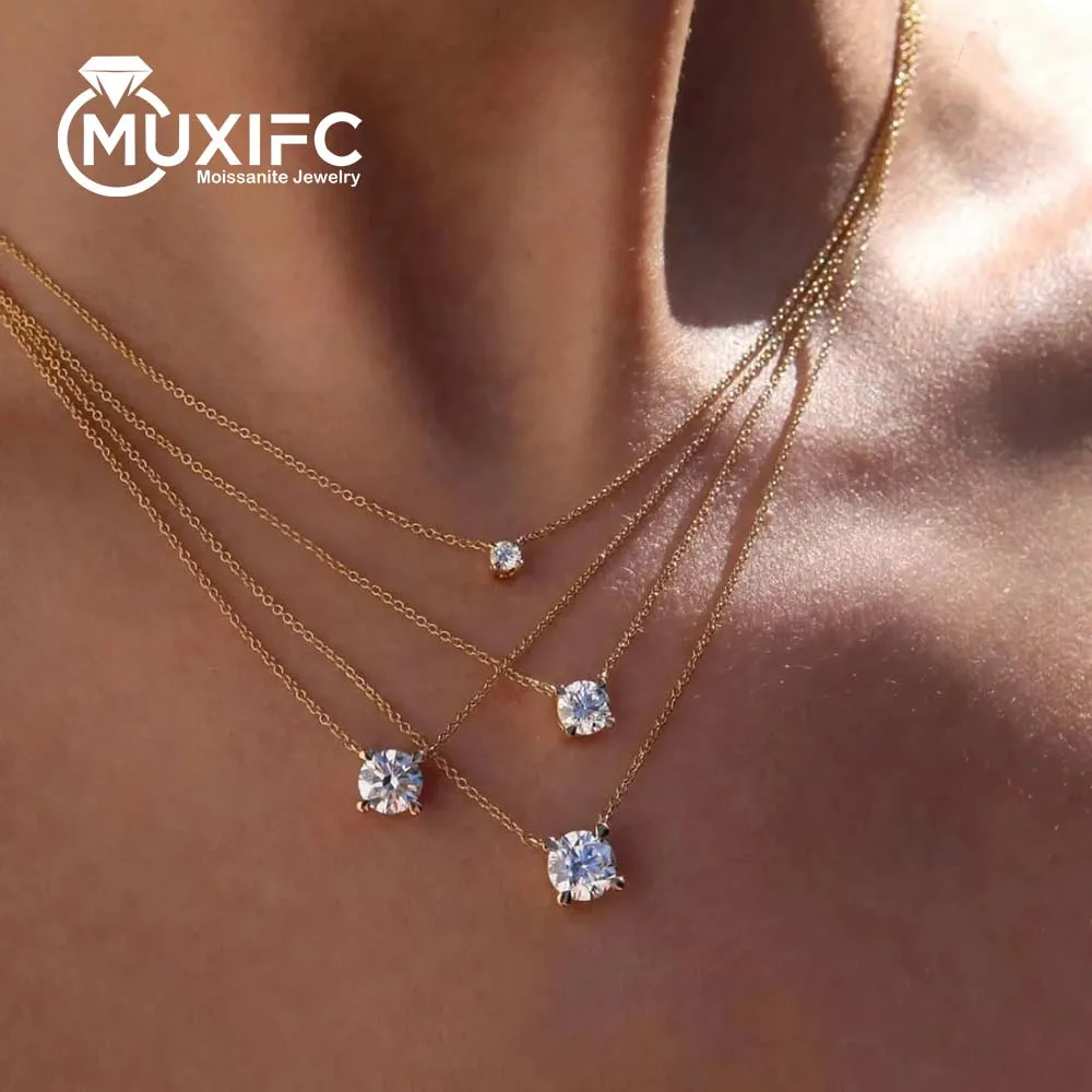 MUXIFC 1 Carat Moissanite Pendant Necklace for Women D VVS1 Diamond Wedding Neck Chain 925 Sterling Silver Necklace Fine Jewelry
MUXIFC 1 Carat Moissanite Pendant Necklace for Women D VVS1 Diamond Wedding Neck Chain 925 Sterling Silver Necklace Fine Jewelry