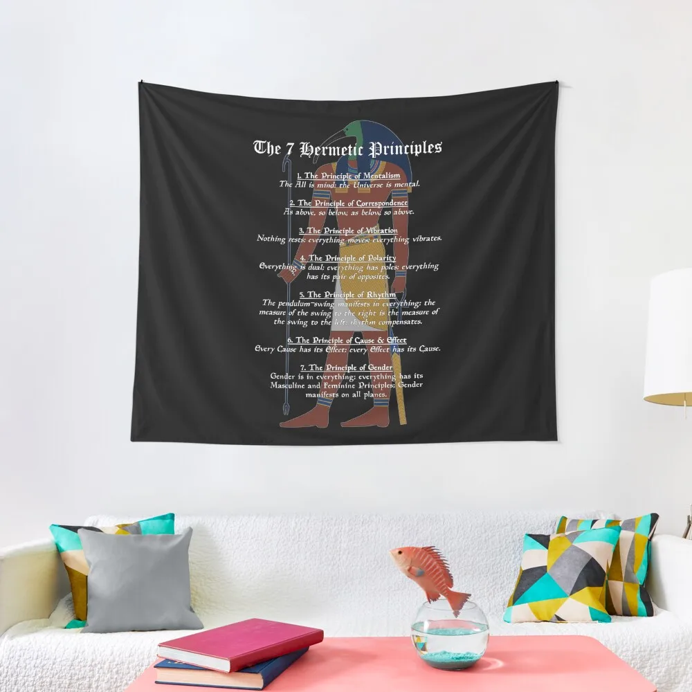 The 7 Hermetic Principles - Greek and Egyptian Philosophy (Thoth) Tapestry House Decorations Bed Room Decoration Tapestry
The 7 Hermetic Principles - Greek and Egyptian Philosophy (Thoth) Tapestry House Decorations Bed Room Decoration Tapestry