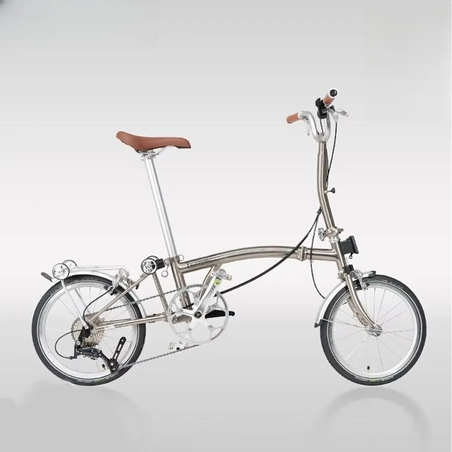 16 Inch Bicycle 9-speed Folding Bike Chrome-molybdenum Steel Tri Fold Frame 53T CNC Crankset MINI Folding City Bicycle
16 Inch Bicycle 9-speed Folding Bike Chrome-molybdenum Steel Tri Fold Frame 53T CNC Crankset MINI Folding City Bicycle