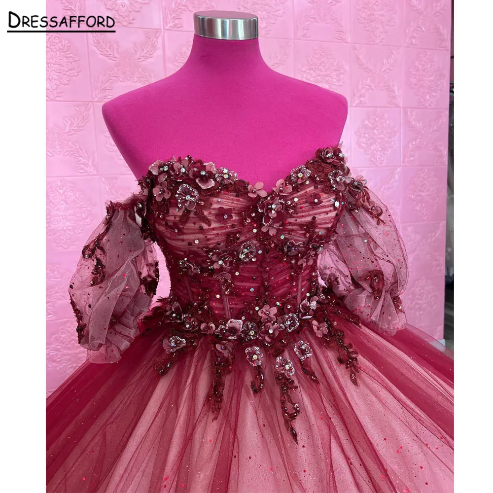 Burgundy Quinceanera Dresses Off The Shoulder Ball Gown Wedding Gown Lace-Up Sweet 16 Dresses vestidos de 15 quinceane
Burgundy Quinceanera Dresses Off The Shoulder Ball Gown Wedding Gown Lace-Up Sweet 16 Dresses vestidos de 15 quinceane