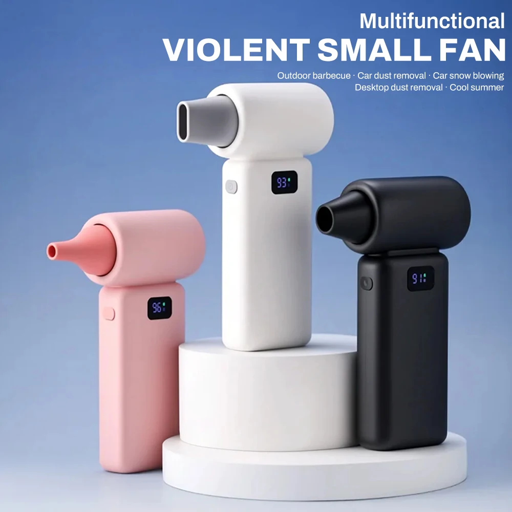 Turbo Jet Violent Fan 500000RPM Wind Speed 50m/s Portable Mini Air Blower Handheld Dust Blowing Tools 5Gear Adjustable Turbo Fan 
Turbo Jet Violent Fan 500000RPM Wind Speed 50m/s Portable Mini Air Blower Handheld Dust Blowing Tools 5Gear Adjustable Turbo Fan