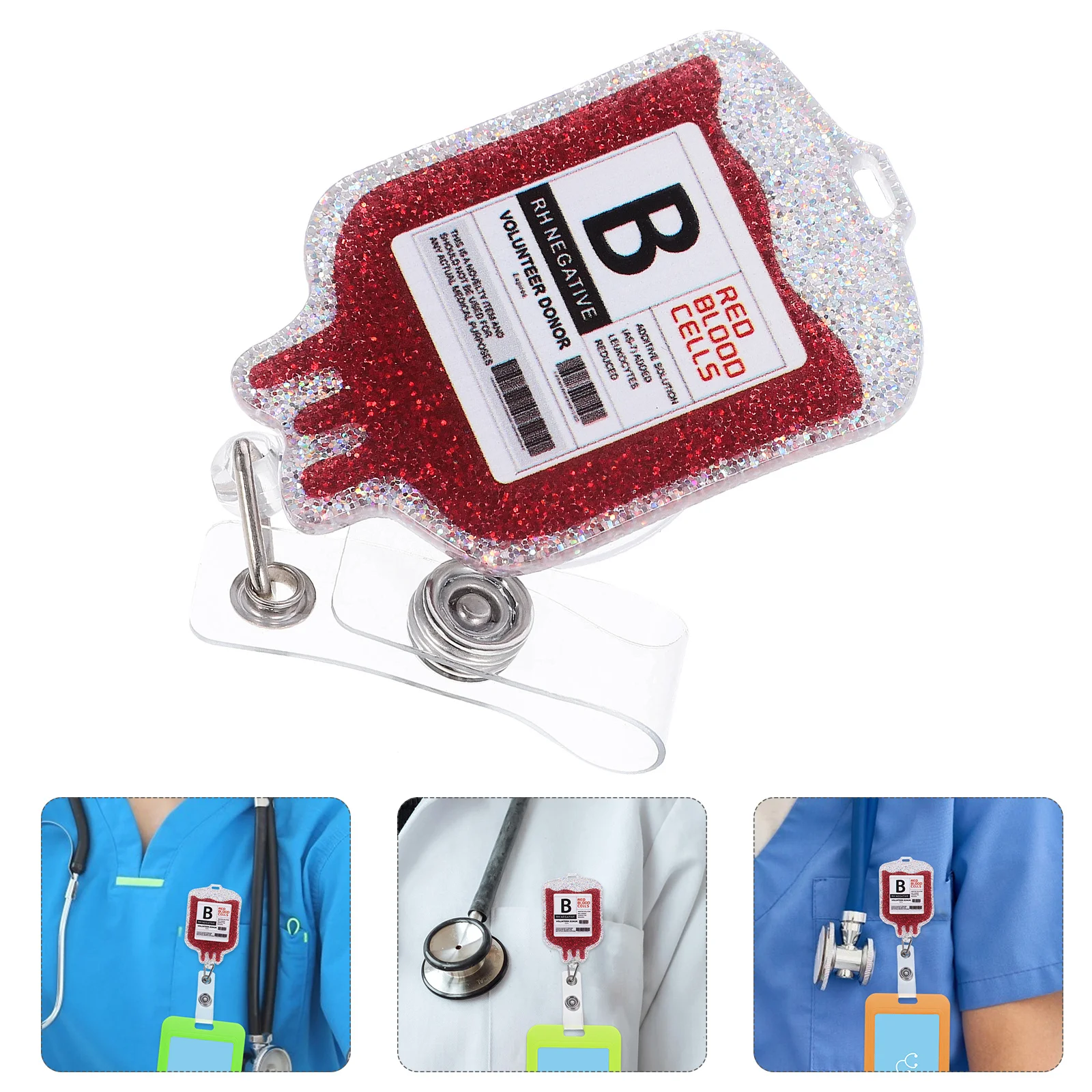 Retractable Badge Holder Compact Id Card Clip For Nurse Doctor Office Worker Portable Name Tag Reel Multi-Function Badge Clip
Retractable Badge Holder Compact Id Card Clip For Nurse Doctor Office Worker Portable Name Tag Reel Multi-Function Badge Clip
