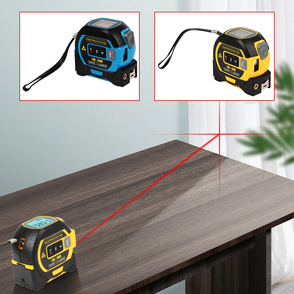 5M Tape Measure Ruler 3 in 1 Building Measurement Device Distance Meter Laser Rangefinder LCD Display with Backlight
5M Tape Measure Ruler 3 in 1 Building Measurement Device Distance Meter Laser Rangefinder LCD Display with Backlight
