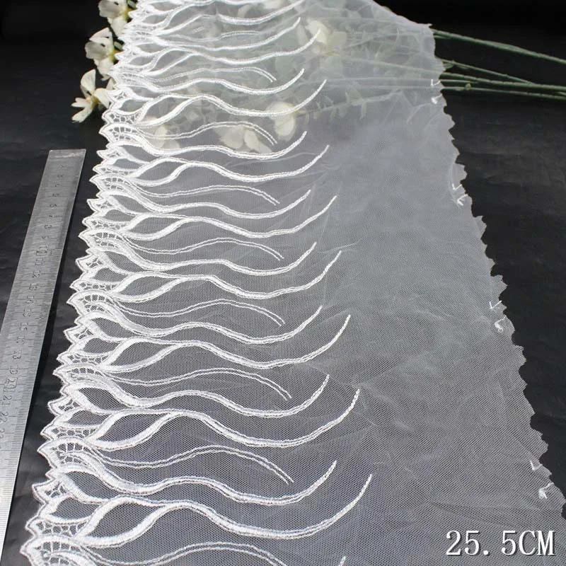 40Yards White Embroidered Lace Trim Fabric Luxury Women Dress Lingerie Underwear Lace Fabrics Garment Accessories
40Yards White Embroidered Lace Trim Fabric Luxury Women Dress Lingerie Underwear Lace Fabrics Garment Accessories