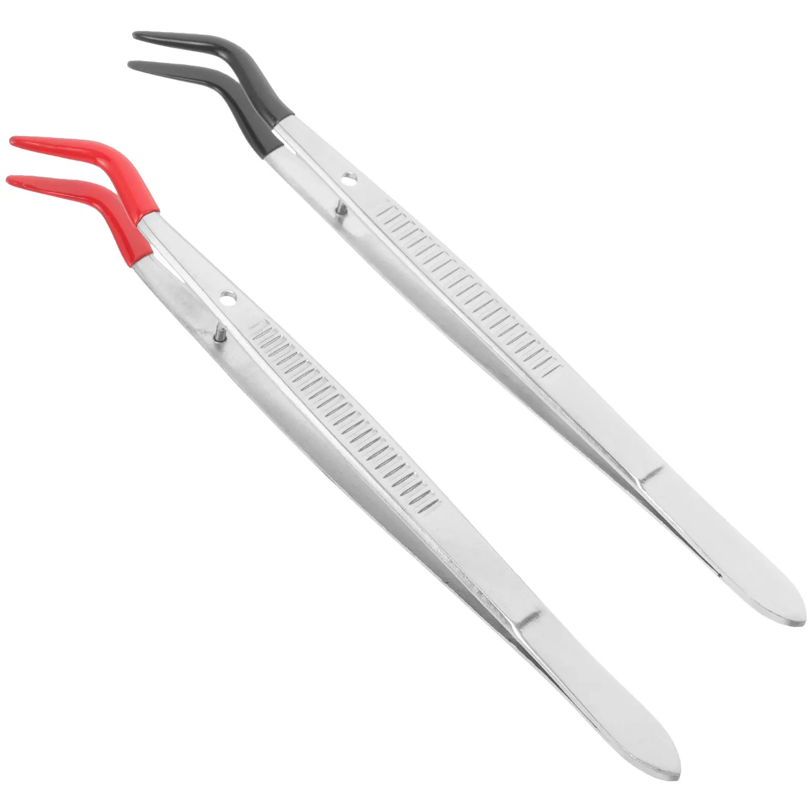 2pcs Stamp Tweezers Craft Beads Stainless Steel Curved Tip Precision Work Jewelry Making Lab Use Lightweight Ergonomic Design 
2pcs Stamp Tweezers Craft Beads Stainless Steel Curved Tip Precision Work Jewelry Making Lab Use Lightweight Ergonomic Design