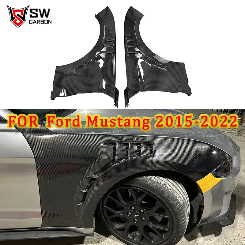 Dry Carbon Fiber Side Fenders For Ford Mustang 2015-2022 Front Bumper Air Vent Fender Trim Mudgurd Splitter Cover Body Kit
Dry Carbon Fiber Side Fenders For Ford Mustang 2015-2022 Front Bumper Air Vent Fender Trim Mudgurd Splitter Cover Body Kit
