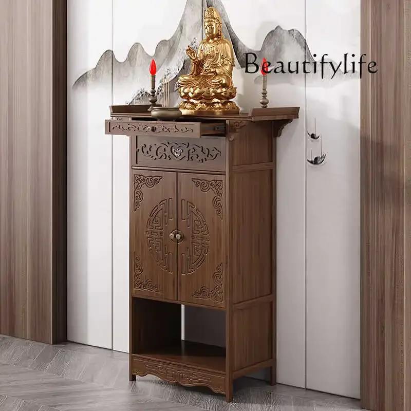 Table incense household new Chinese solid wood Buddhist table household tribute cabinet new simple
Table incense household new Chinese solid wood Buddhist table household tribute cabinet new simple