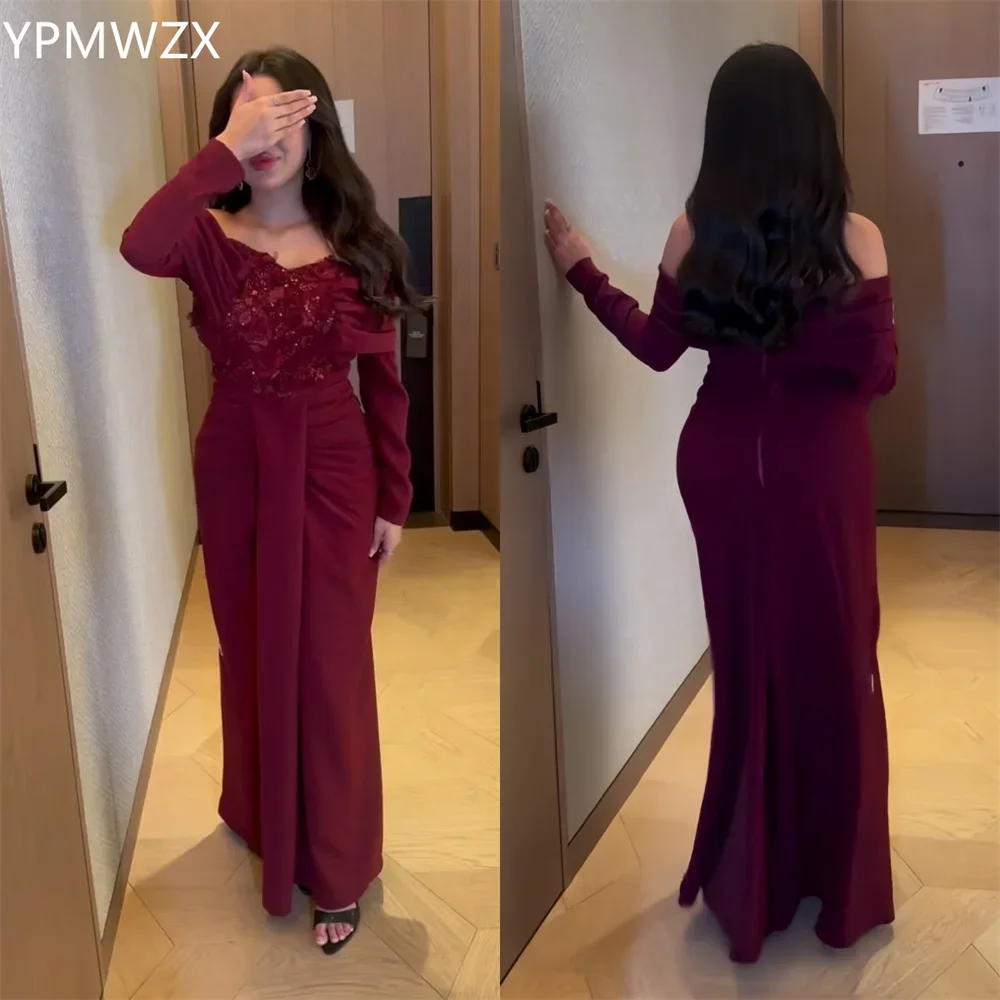 Customized Party Dress Occasion Prom Gown Evening Formal YPMWZX Off-the-shoulder Mermaid Ankle Length Ruffle Applique Bespoke Oc
Customized Party Dress Occasion Prom Gown Evening Formal YPMWZX Off-the-shoulder Mermaid Ankle Length Ruffle Applique Bespoke Oc