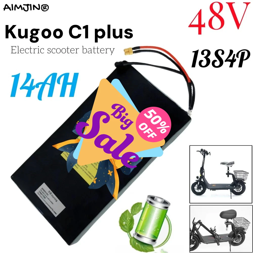 Original 48V 14Ah Kugoo C1 plus Kirin Electric Scooter Powerful Motor 18650 Lithium Battery 13S4P
Original 48V 14Ah Kugoo C1 plus Kirin Electric Scooter Powerful Motor 18650 Lithium Battery 13S4P