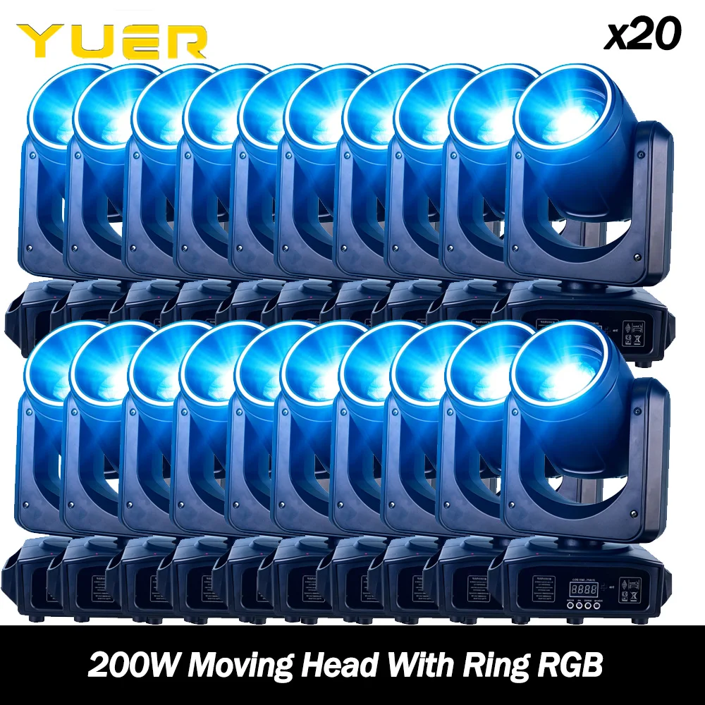 20 шт. светодиодных движущихся головок по 200 Вт с кольцевым RGB-освещением, 18 призмами, эффектом радуги, гобо-проекцией для вечеринок, дискотек, клубов, баров, свадеб, сценического освещения, DMX512
20 шт. светодиодных движущихся головок по 200 Вт с кольцевым RGB-освещением, 18 призмами, эффектом радуги, гобо-проекцией для вечеринок, дискотек, клубов, баров, свадеб, сценического освещения, DMX512