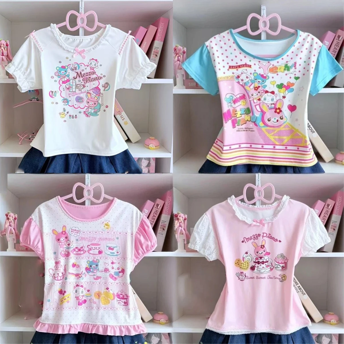 Летние японские кавайные футболки для девочек и женщин, милые футболки с принтом, верхняя одежда, укороченные топы субкультуры Y2k, повседневные милые футболки в японском стиле
Летние японские кавайные футболки для девочек и женщин, милые футболки с принтом, верхняя одежда, укороченные топы субкультуры Y2k, повседневные милые футболки в японском стиле