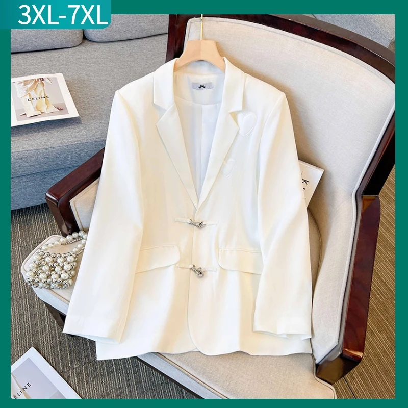 New 2024 Ladies Autumn Winter Plus Size Tops For Women Large Long Sleeve White Suit Coat 3XL 4XL 5XL 6XL 7XL
New 2024 Ladies Autumn Winter Plus Size Tops For Women Large Long Sleeve White Suit Coat 3XL 4XL 5XL 6XL 7XL