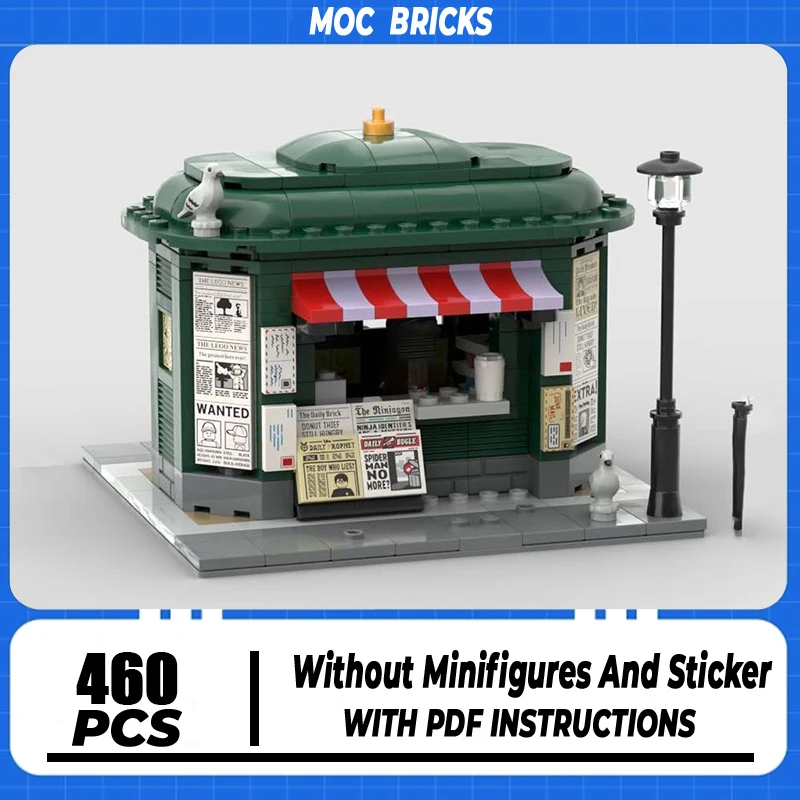City Street View Model Moc Building Block Kiosk Corner Model Technology Brick DIY Assembly Modular Construction Toy Holiday Gift
City Street View Model Moc Building Block Kiosk Corner Model Technology Brick DIY Assembly Modular Construction Toy Holiday Gift