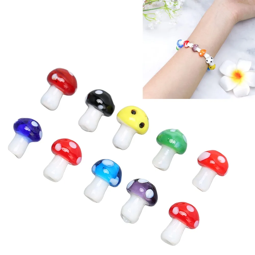 50pcs Coloured Glaze Mushroom Beads 14x10mm Size Colorful Spacer Beads 1.55mm Hole Ceramic Beads Bracelet Making
50pcs Coloured Glaze Mushroom Beads 14x10mm Size Colorful Spacer Beads 1.55mm Hole Ceramic Beads Bracelet Making