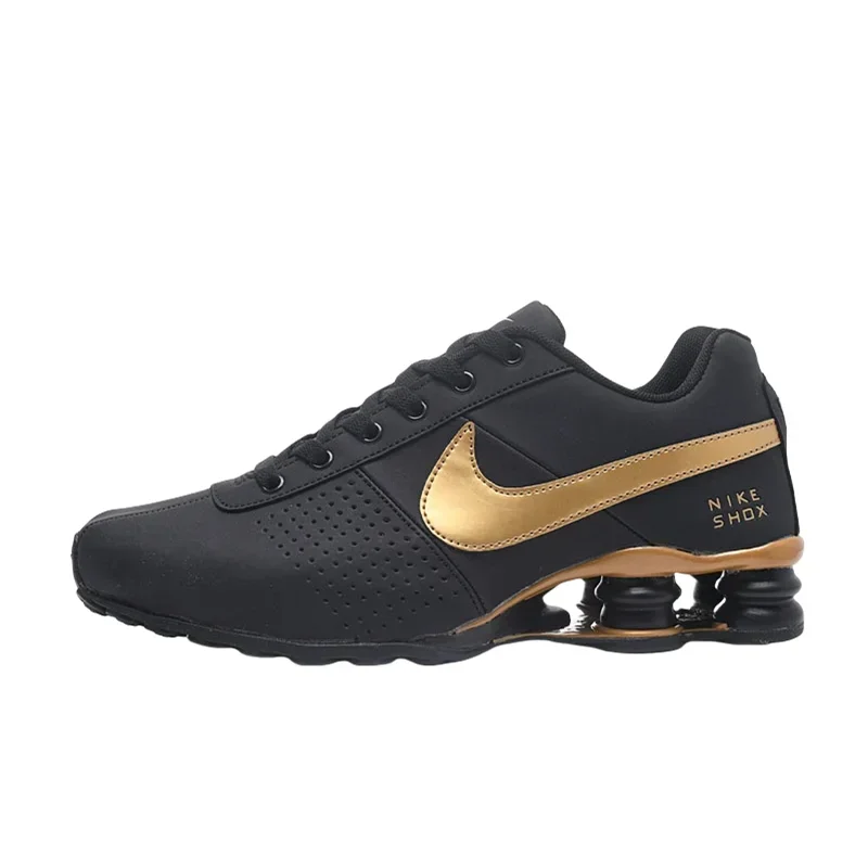 NIKE SHOX DELIVER Black Gold Air Columns Men's and Women's Running Shoes Non Slip Lightweight Breathable Sports Sneakers
NIKE SHOX DELIVER Black Gold Air Columns Men's and Women's Running Shoes Non Slip Lightweight Breathable Sports Sneakers