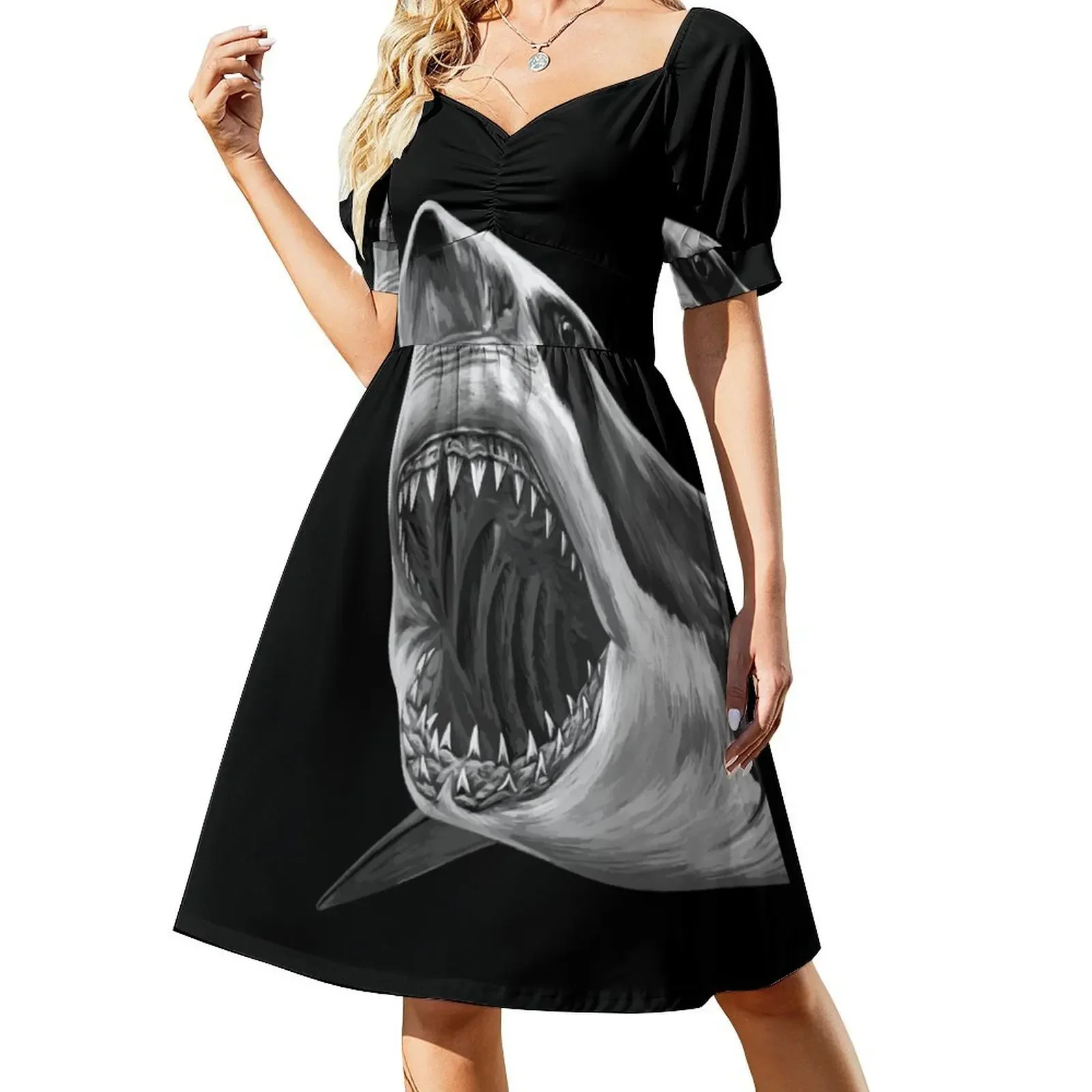 Great White Shark Short-Sleeved Dress dresses summer dress women summer 2025 Woman's evening dress
Great White Shark Short-Sleeved Dress dresses summer dress women summer 2025 Woman's evening dress