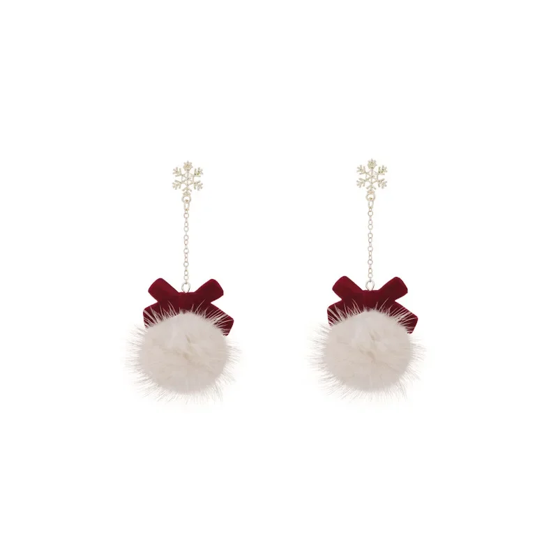 Winter Wine Red Plush Bow Earrings for Women White Copper Needle Anti-Allergy New Product Promotion
Winter Wine Red Plush Bow Earrings for Women White Copper Needle Anti-Allergy New Product Promotion