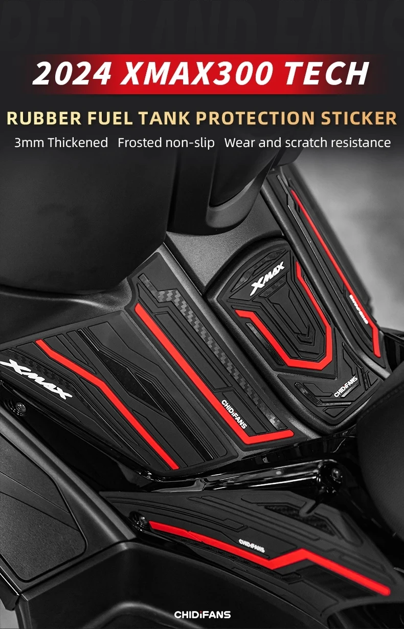 For YAMAHA XMAX300 XMAX 300 TECH 2024 Motorcycle Non-slip Side Fuel Waterproof Pad Rubber Tank Stickers Accessories
For YAMAHA XMAX300 XMAX 300 TECH 2024 Motorcycle Non-slip Side Fuel Waterproof Pad Rubber Tank Stickers Accessories