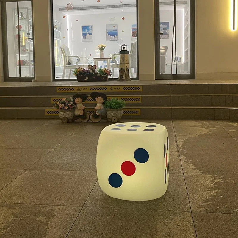 Direct Selling Outdoor Waterproof LED Luminous Stool Creative Dice Shape Remote Control Color Changing Bar Garden Party Chair
Direct Selling Outdoor Waterproof LED Luminous Stool Creative Dice Shape Remote Control Color Changing Bar Garden Party Chair