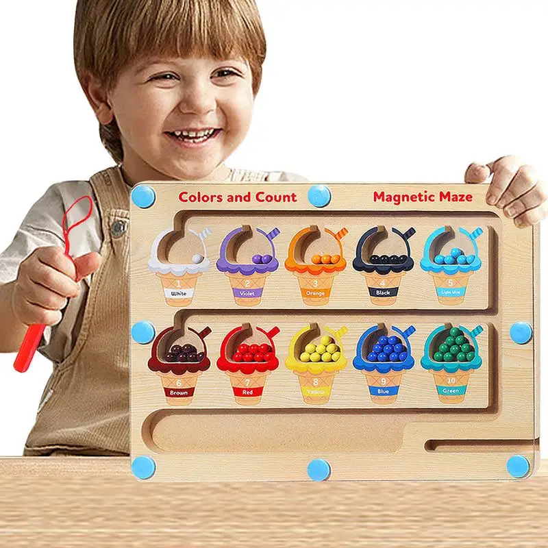 Wooden Magnetic Maze Portable 2-in-1 Magnetic Maze Board Montessori Toys Preschool Learning Activities Multifunctional Early
Wooden Magnetic Maze Portable 2-in-1 Magnetic Maze Board Montessori Toys Preschool Learning Activities Multifunctional Early