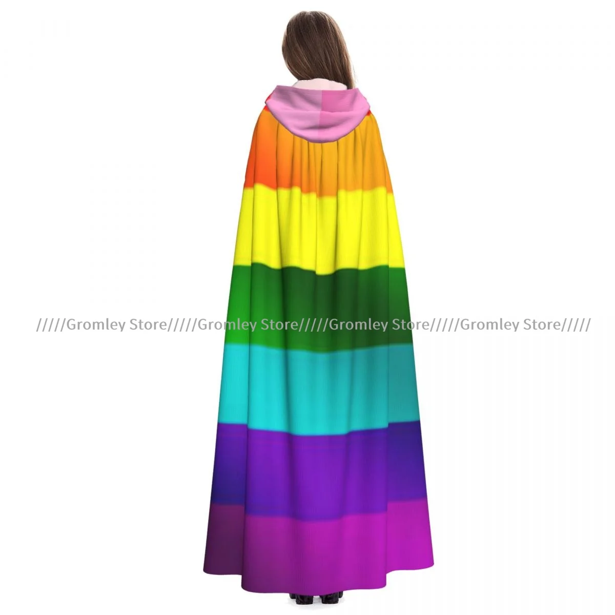 Unisex Halloween Cloak Waving LGBT Pride Flag Cape Hooded Medieval Costume Witch Wicca Vampire
Unisex Halloween Cloak Waving LGBT Pride Flag Cape Hooded Medieval Costume Witch Wicca Vampire