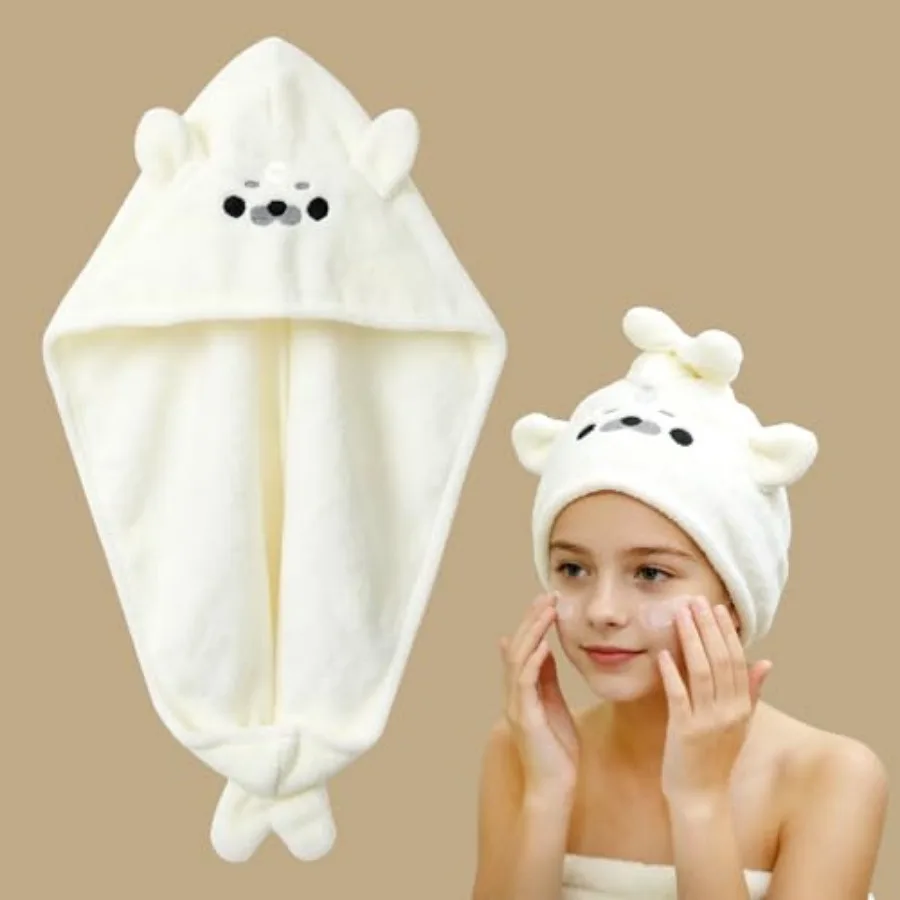 Seal Microfiber Hair Towel Wrap for,Cute Absorbent Hair Drying Turbans Head Towels for Women Girls White
Seal Microfiber Hair Towel Wrap for,Cute Absorbent Hair Drying Turbans Head Towels for Women Girls White