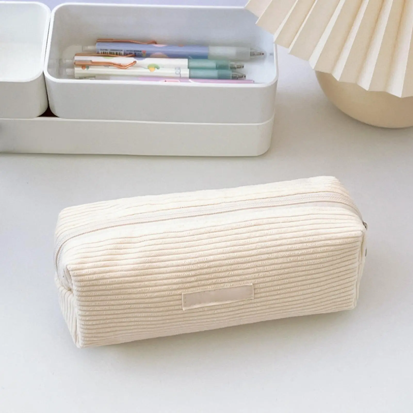 Corduroy Pencil Pouch Fashionable Makeup Bag Cute Corduroy Pencil Case for Office Large Capacity Zipper Makeup Pouch Bag Pencil
Corduroy Pencil Pouch Fashionable Makeup Bag Cute Corduroy Pencil Case for Office Large Capacity Zipper Makeup Pouch Bag Pencil