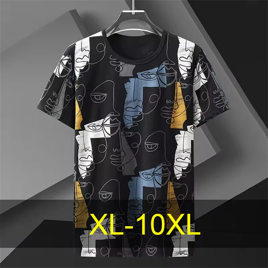 Summer Short Sleeve T-shirts Men 10XL Plus Size Tshirt Summer Tops Tees Male Fashion Casual Print Shirts Big Size 10XL
Summer Short Sleeve T-shirts Men 10XL Plus Size Tshirt Summer Tops Tees Male Fashion Casual Print Shirts Big Size 10XL